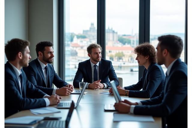 Professional meeting in a modern office